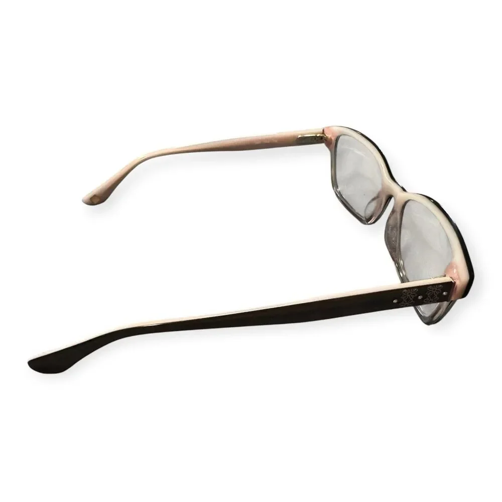 Liz Claiborne Eyeglasses L640 HAQ Pink Rectangle Full Rim Frame‎ 130mm